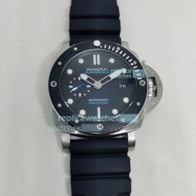 Replica Panerai Luminor Submersible PAM 00683 Watch 47MM Black Dial Black Rubber